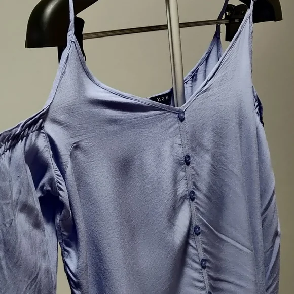 Baby Blue Button Top - Picture 3 of 7